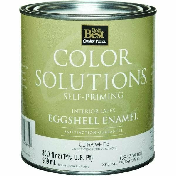 Worldwide Sourcing Color Solutions Self-Priming Latex Eggshell Interior Wall Paint CS47W0801-14